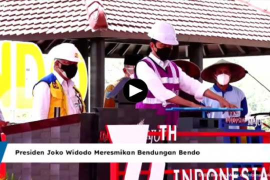 Presiden Jokowi Resmikan Bendungan Bendo di Ponorogo
