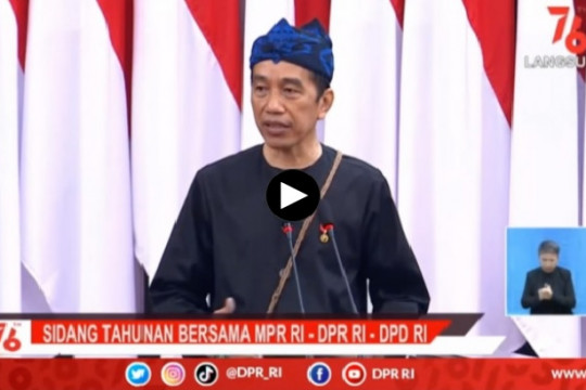 Presiden Jokowi Sebut Pandemi Ajarkan Penguatan Kelembagaan Nasional