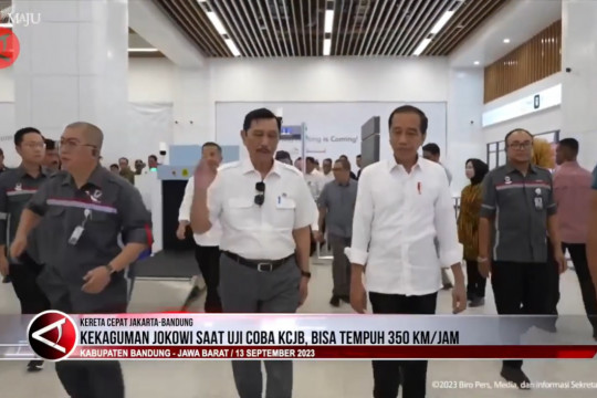 Kekaguman Jokowi Saat Uji Coba KCJB Bisa Tempuh 350 Km Jam