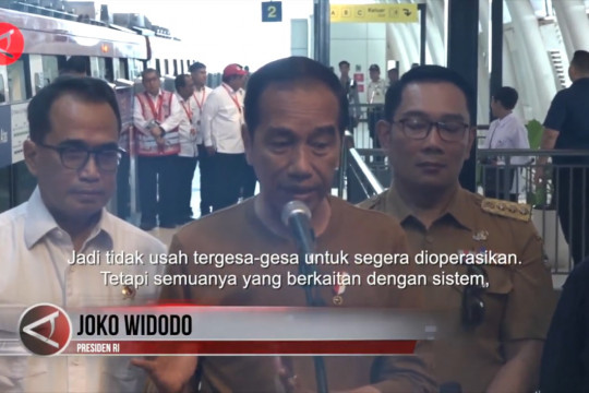 Coba LRT Jabodebek Presiden Jokowi Prioritaskan Keselamatan