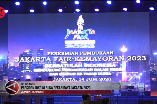 Presiden Jokowi Buka Pekan Raya Jakarta 2023