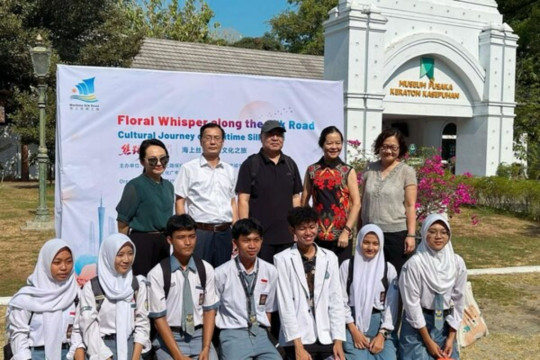 Acara Promosi budaya Jalur Sutra Maritim "Floral Whisper Along the Silk Road" 2023 Berlangsung Meriah di Indonesia