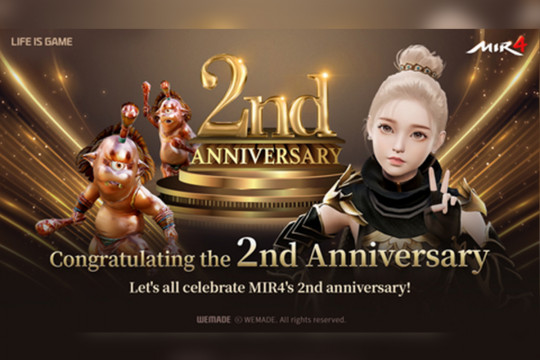 Wemade Celebrates Second Anniversary of MIR4 Global Service with Special Events!