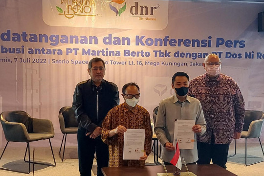 Perluas Jaringan Distribusi, Martina Berto Gandeng DNR